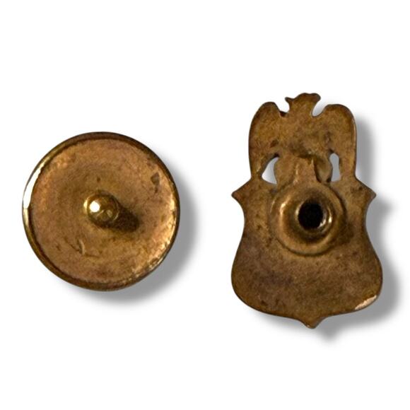 Antique IORM Improved Order of Red Men Fraternal Brass Screw Back Lapel Pin - Picture 5 of 6